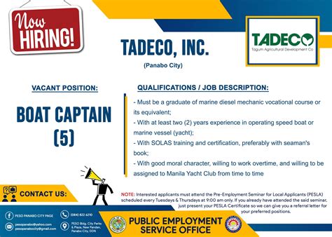 Hiring Job Hiring Jobs in Panabo .